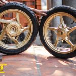 Mâm AB sơn màu vàng đồng chất lượng